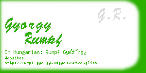 gyorgy rumpf business card